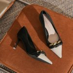 Classic Chain-Detail Pointed Heels – Elegant 7.5 cm Pumps for Women - Image 2